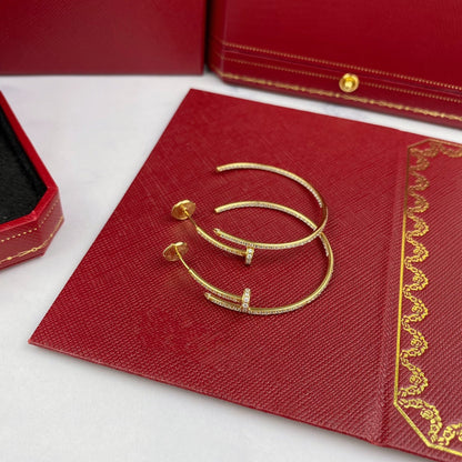 [Violet JW]JUSTE EARRINGS FULL DIAMONDS 1.8MM