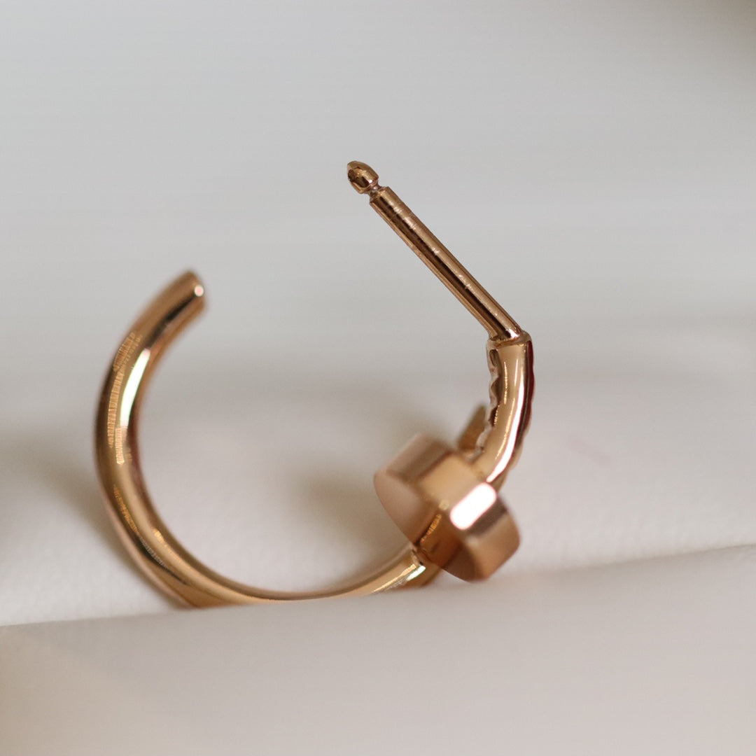 [Violet JW]JUSTE EARRINGS PINK GOLD