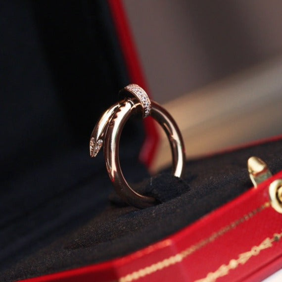 [Violet JW]JUSTE RING 2.65MM PINK GOLD DIAMOND