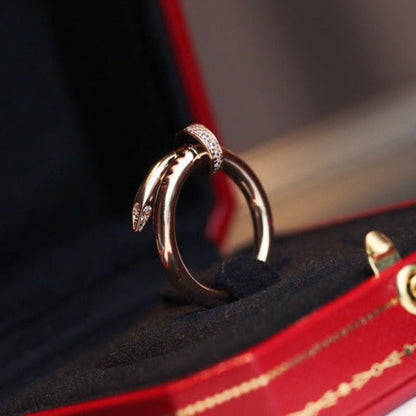 [Violet JW]JUSTE RING 2.65MM PINK GOLD DIAMOND