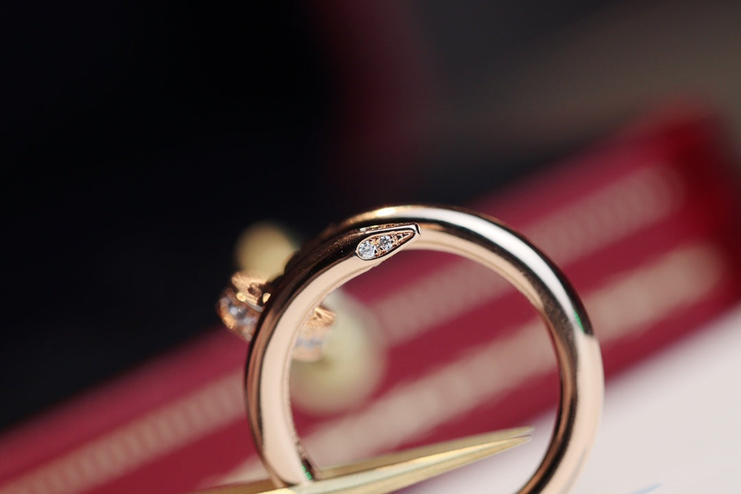 [Violet JW]JUSTE RING 2.65MM PINK GOLD DIAMOND