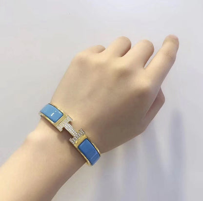 [Violet JW]HM CLOUD BLUE BRACELET GOLD DIAMOND