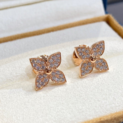 [Violet JW]STAR BLOSSOM STUD DIAMONDS EARRINGS