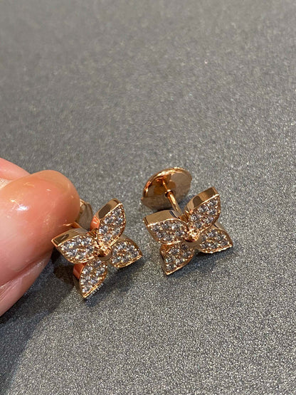 [Violet JW]STAR BLOSSOM STUD DIAMONDS EARRINGS