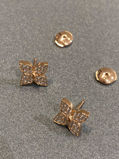 [Violet JW]STAR BLOSSOM STUD DIAMONDS EARRINGS
