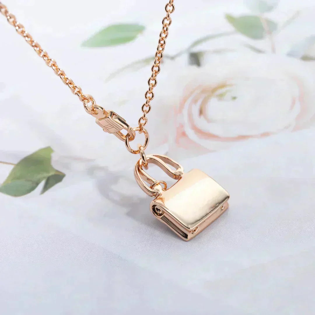 [Violet JW]AMULETTE PEDANT ROSE GOLD NECKLACE