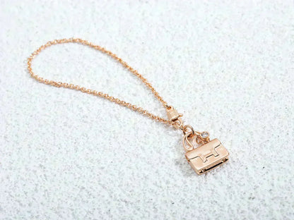 [Violet JW]AMULETTE PEDANT ROSE GOLD NECKLACE