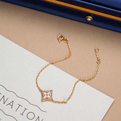[Violet JW]STAR 1 DIAMOND PINK GOLD BRACELET