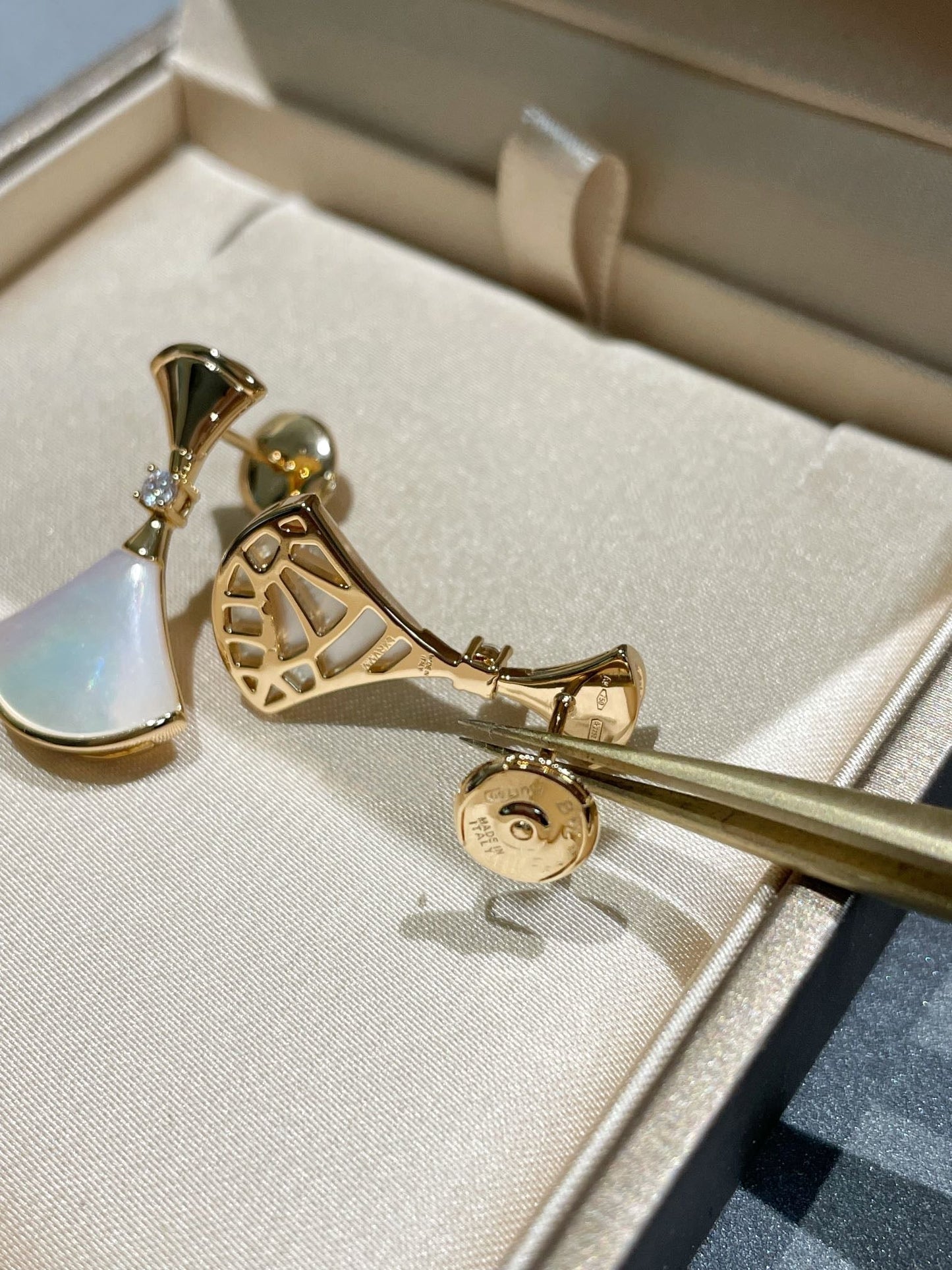 [Violet JW]DREAM MOP 1 DIAMOND EARRINGS