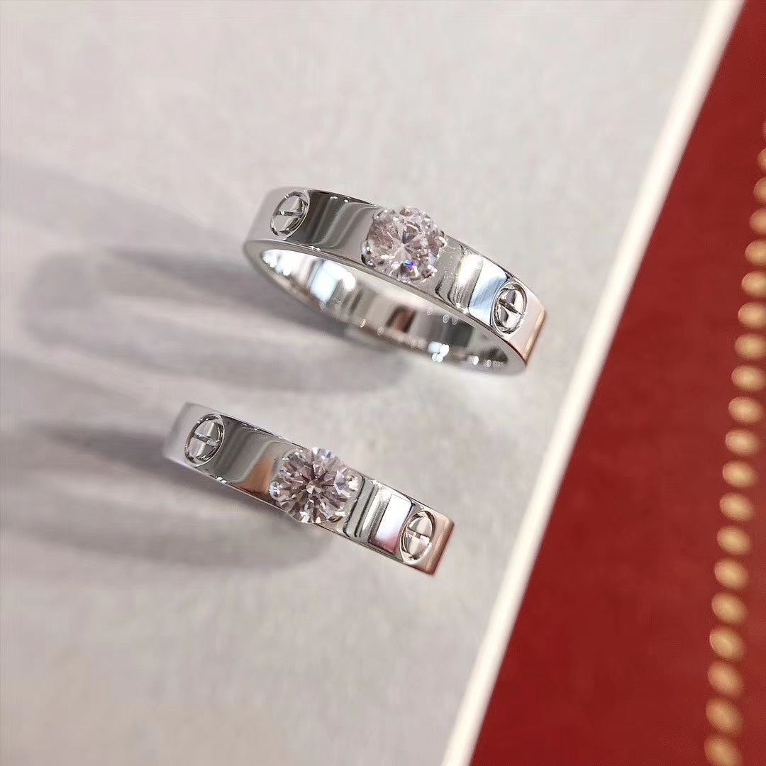 [Violet JW]LOVE RING 3.6MM 1 BIG DIAMOND