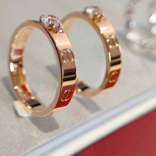 [Violet JW]LOVE RING 3.6MM 1 BIG DIAMOND