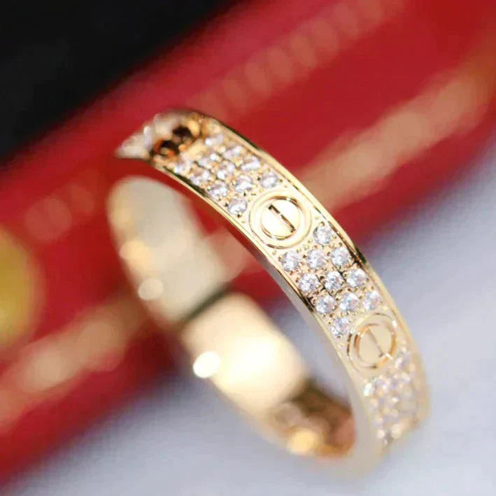 [Violet JW]LOVE RING 3.6MM DIAMOND PAVED