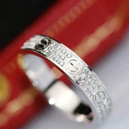 [Violet JW]LOVE RING 3.6MM DIAMOND PAVED