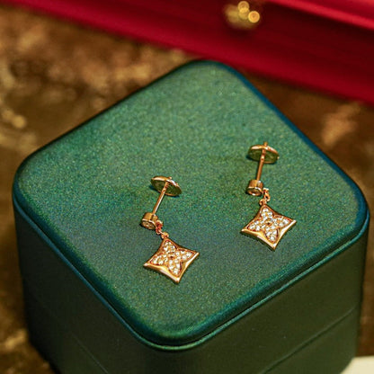 [Violet JW]STAR DIAMONDS EARRINGS GOLD