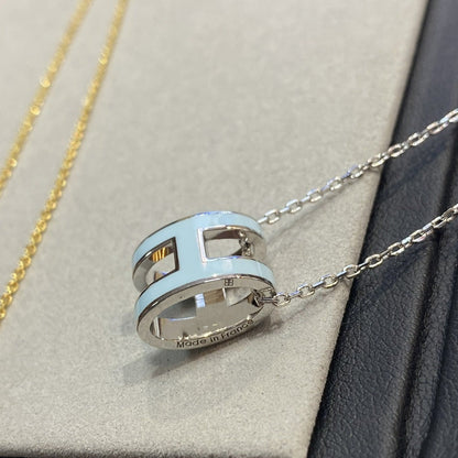[Violet JW]POP H LIGHT BLUE NECKLACE