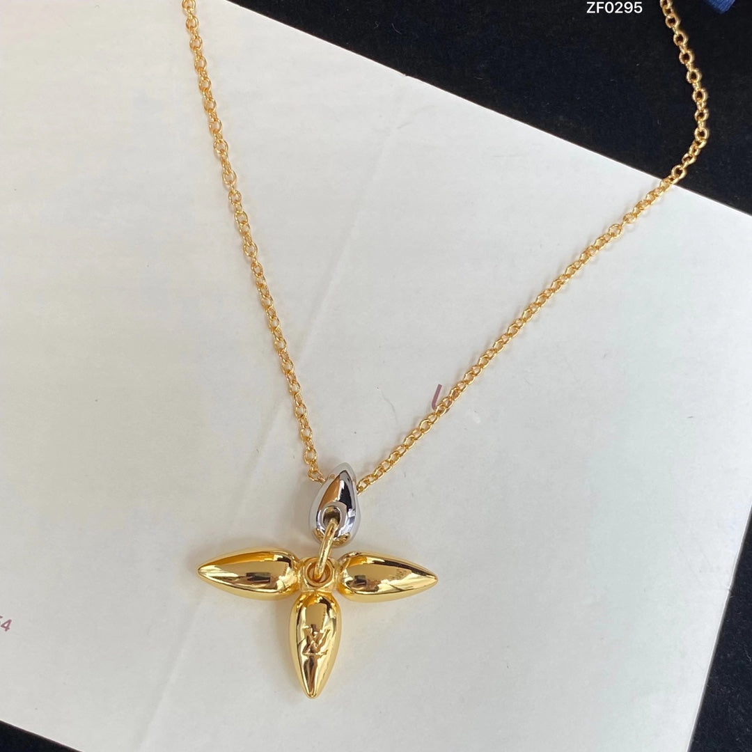[Violet JW]LOUISETTE PEDANT GOLD NECKLACE