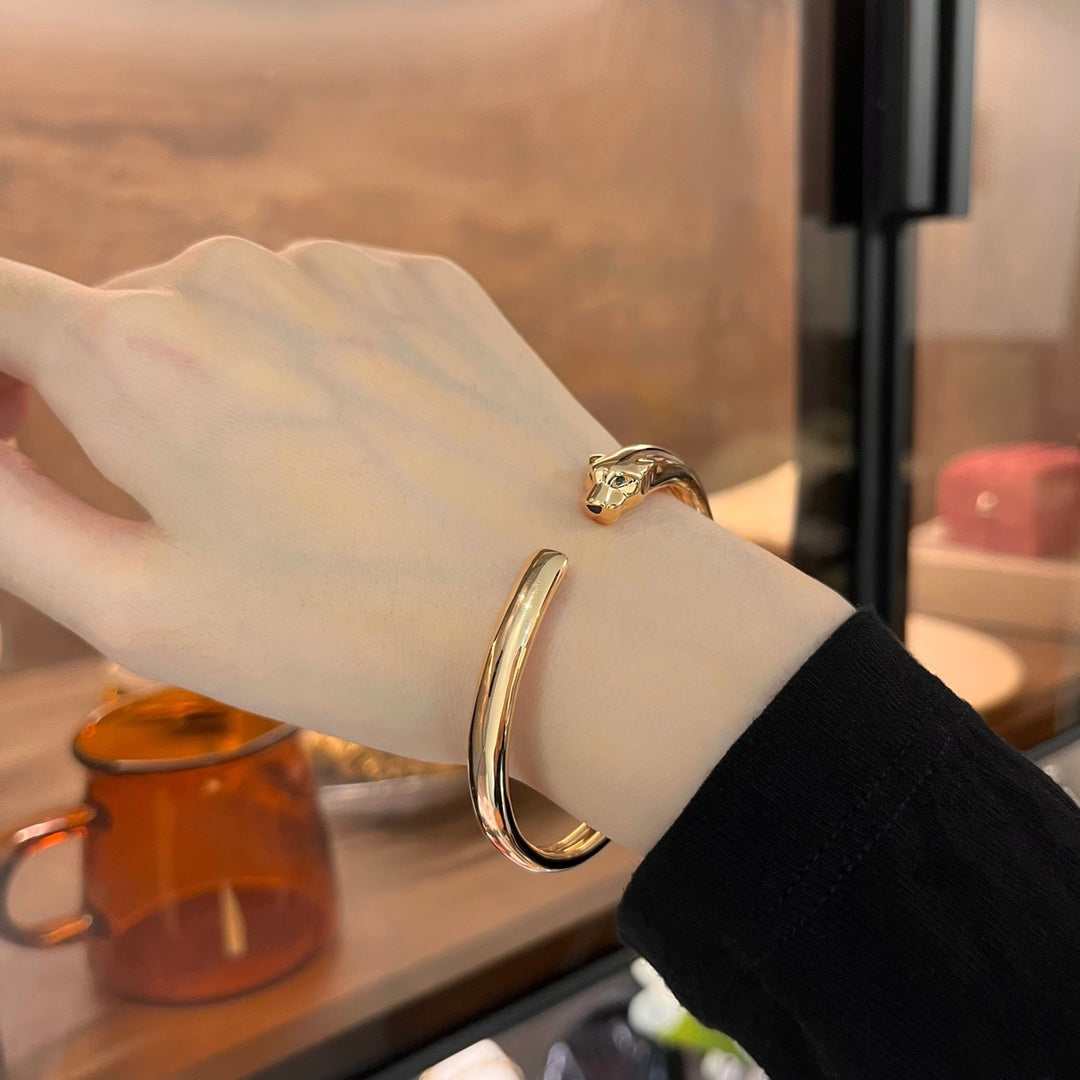 [Violet JW]PANTHERE GOLD OPEN BRACELET