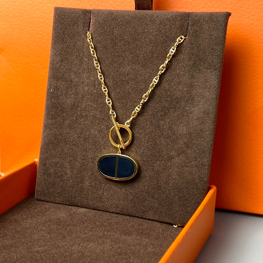 [Violet JW]CHAINE VERSO BLACK CERAMIC NECKLACE