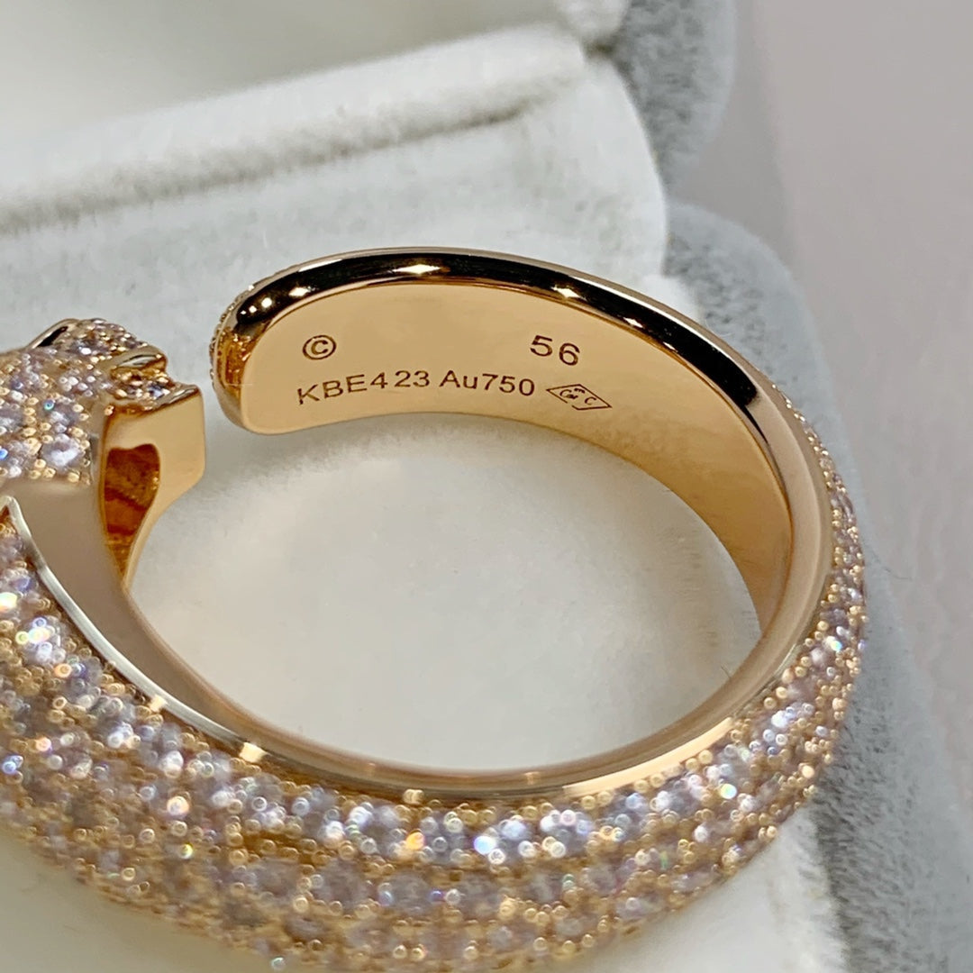 [Violet JW]PANTHERE PINK GOLD DIAMOND RING