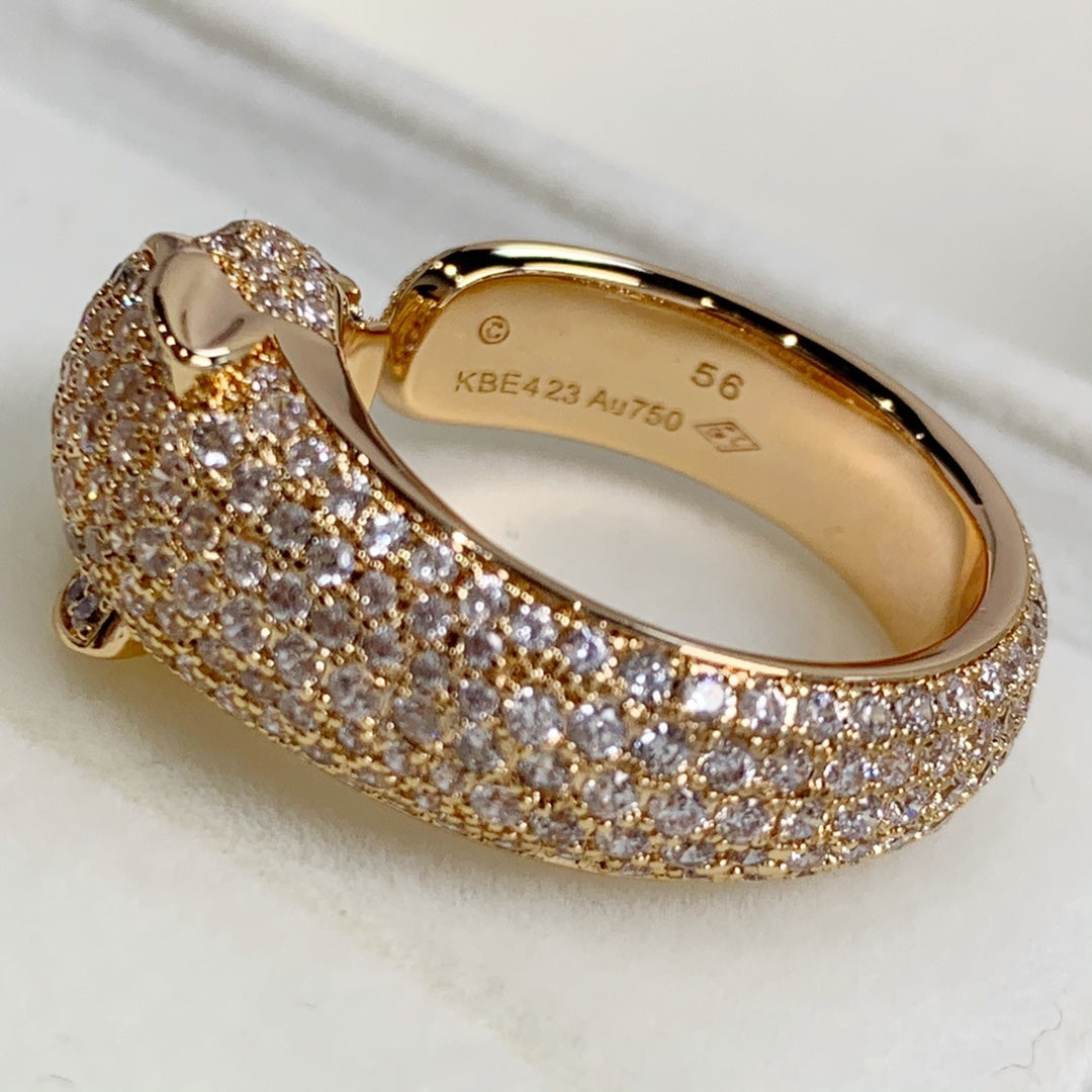 [Violet JW]PANTHERE PINK GOLD DIAMOND RING