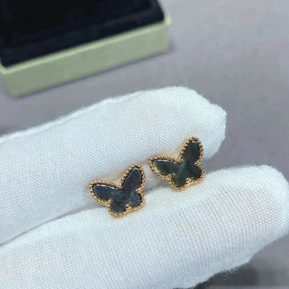 [Violet JW]BUTTERFLY DARK MOP  EARRINGS