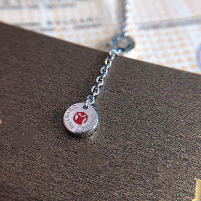 [Violet JW]ZERO 1 BLACK CERAMIC SILVER NECKLACE