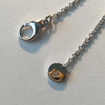 [Violet JW]ZERO 1 BLACK CERAMIC SILVER NECKLACE