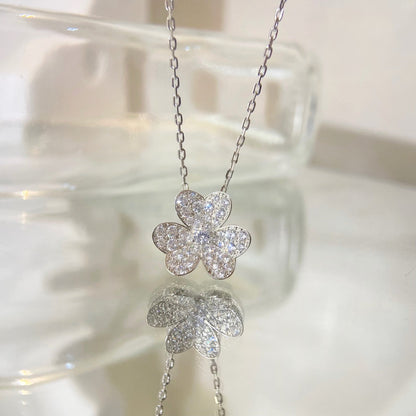 [Violet JW]FLOWER DIAMOND NECKLACE