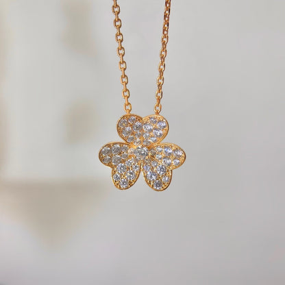 [Violet JW]FLOWER DIAMOND NECKLACE