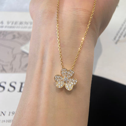 [Violet JW]FLOWER DIAMOND NECKLACE