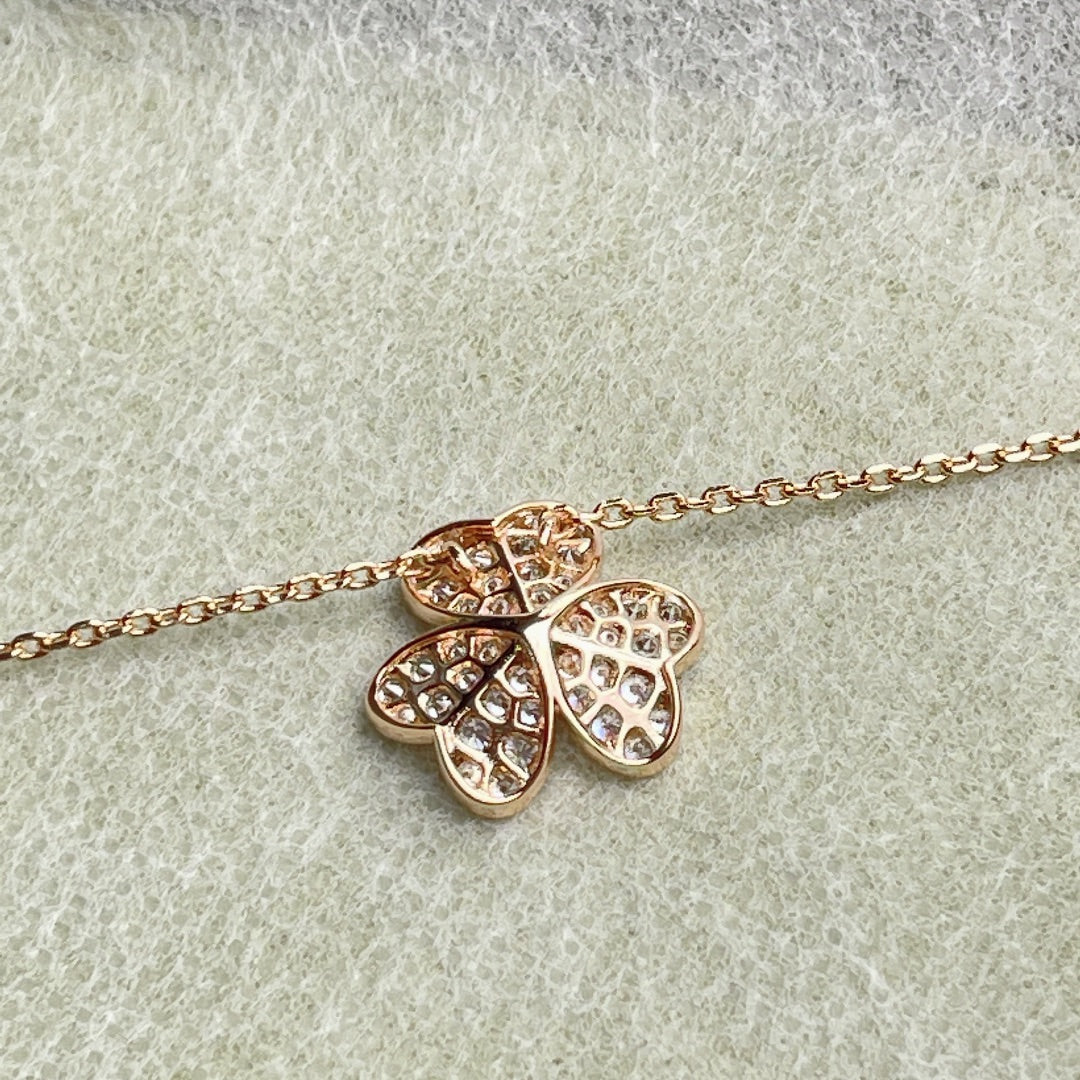 [Violet JW]FLOWER DIAMOND NECKLACE