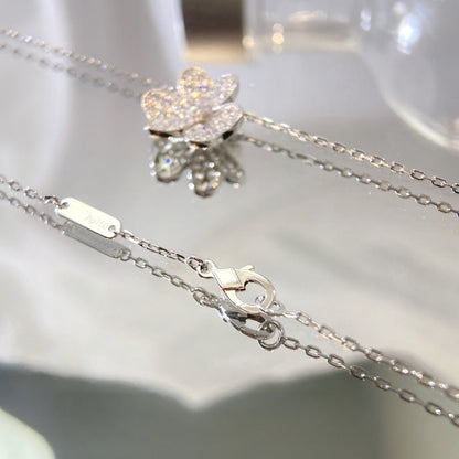 [Violet JW]FLOWER DIAMOND NECKLACE