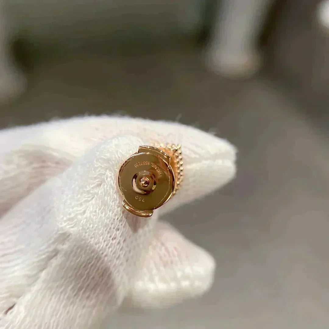 [Violet JW]HEART CARNELIAN STUD EARRINGS