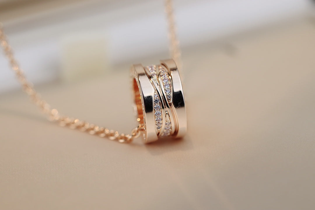 [Violet JW]ZERO 1 PINK GOLD DIAMOND NECKLACE