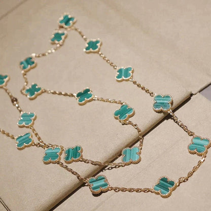 [Violet JW]CLOVER 20 MOTIFS MALACHITE GOLD