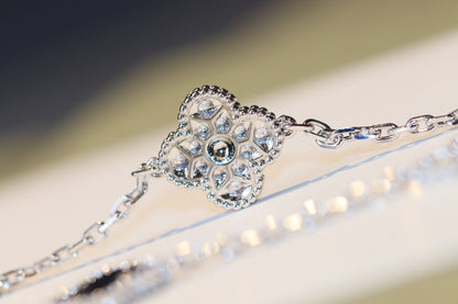 [Violet JW]CLOVER 20 MOTIFS ONYX DIAMOND SILVER