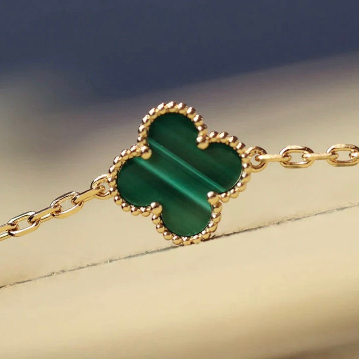 [Violet JW]CLOVER 20 MOTIFS MALACHITE GOLD