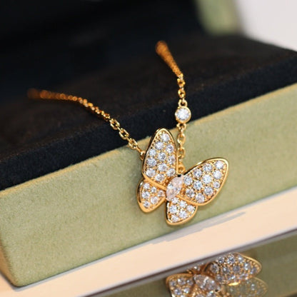 [Violet JW]BUTTERFLY DIAMOND NECKLACE
