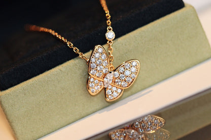 [Violet JW]BUTTERFLY DIAMOND NECKLACE