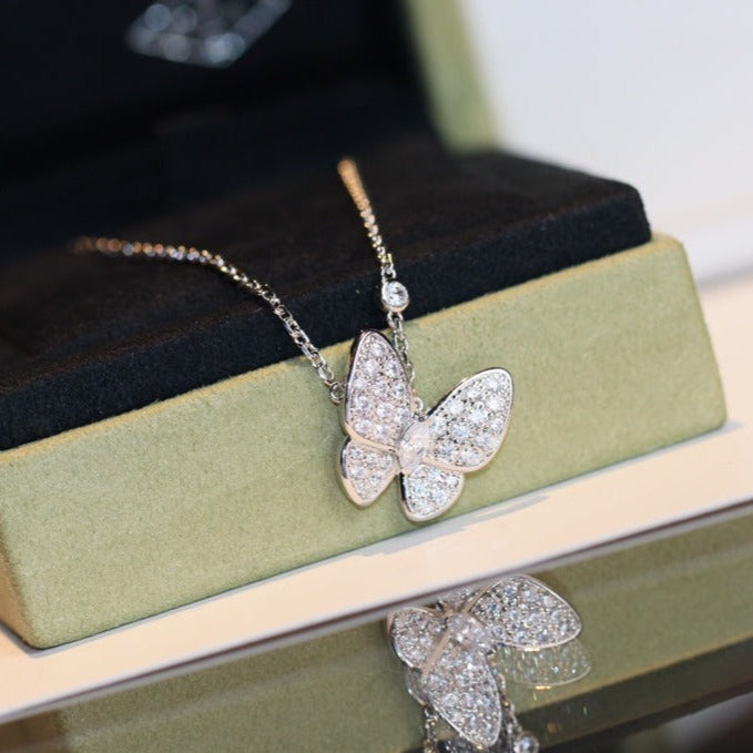[Violet JW]BUTTERFLY DIAMOND NECKLACE