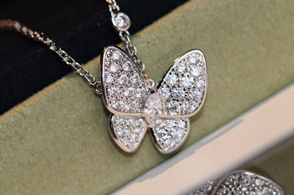 [Violet JW]BUTTERFLY DIAMOND NECKLACE