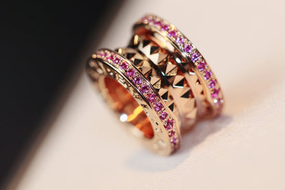 [Violet JW]ZERO 1 ROCK PINK GOLD PINK DIAMOND NECKLACE