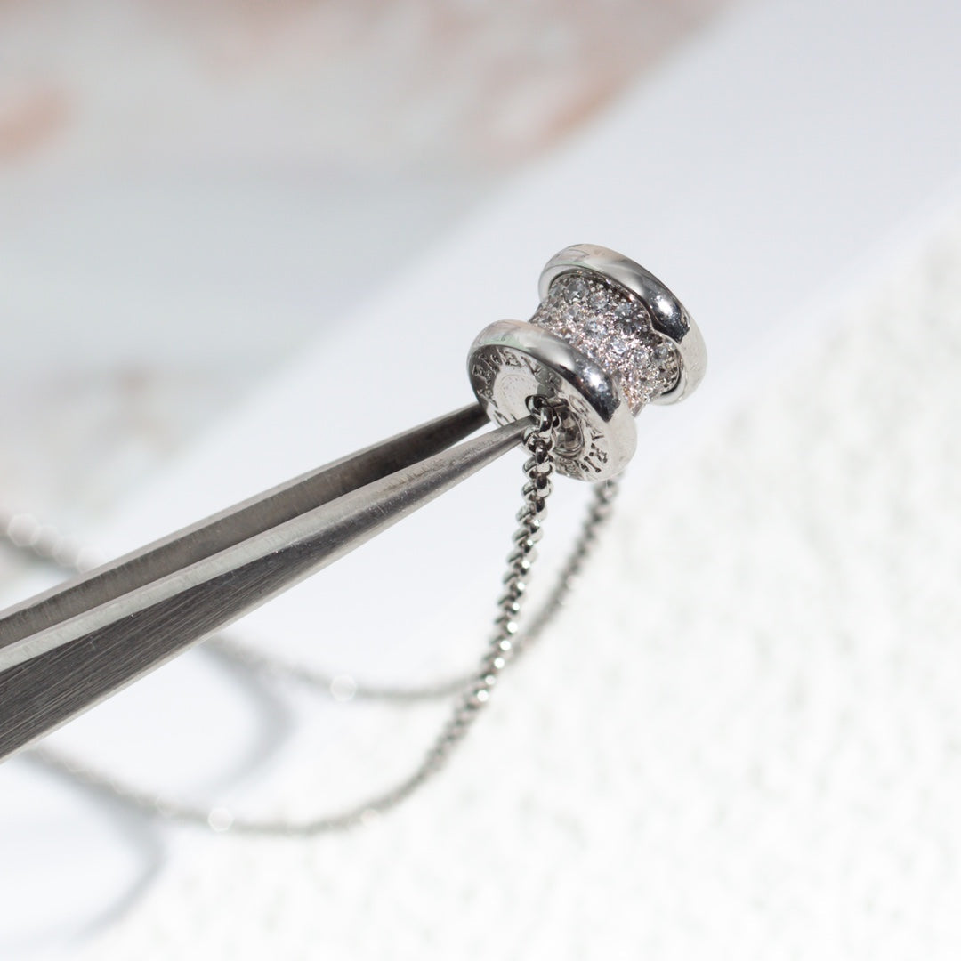 [Violet JW]ZERO 1 SILVER DIAMOND NECKLACE