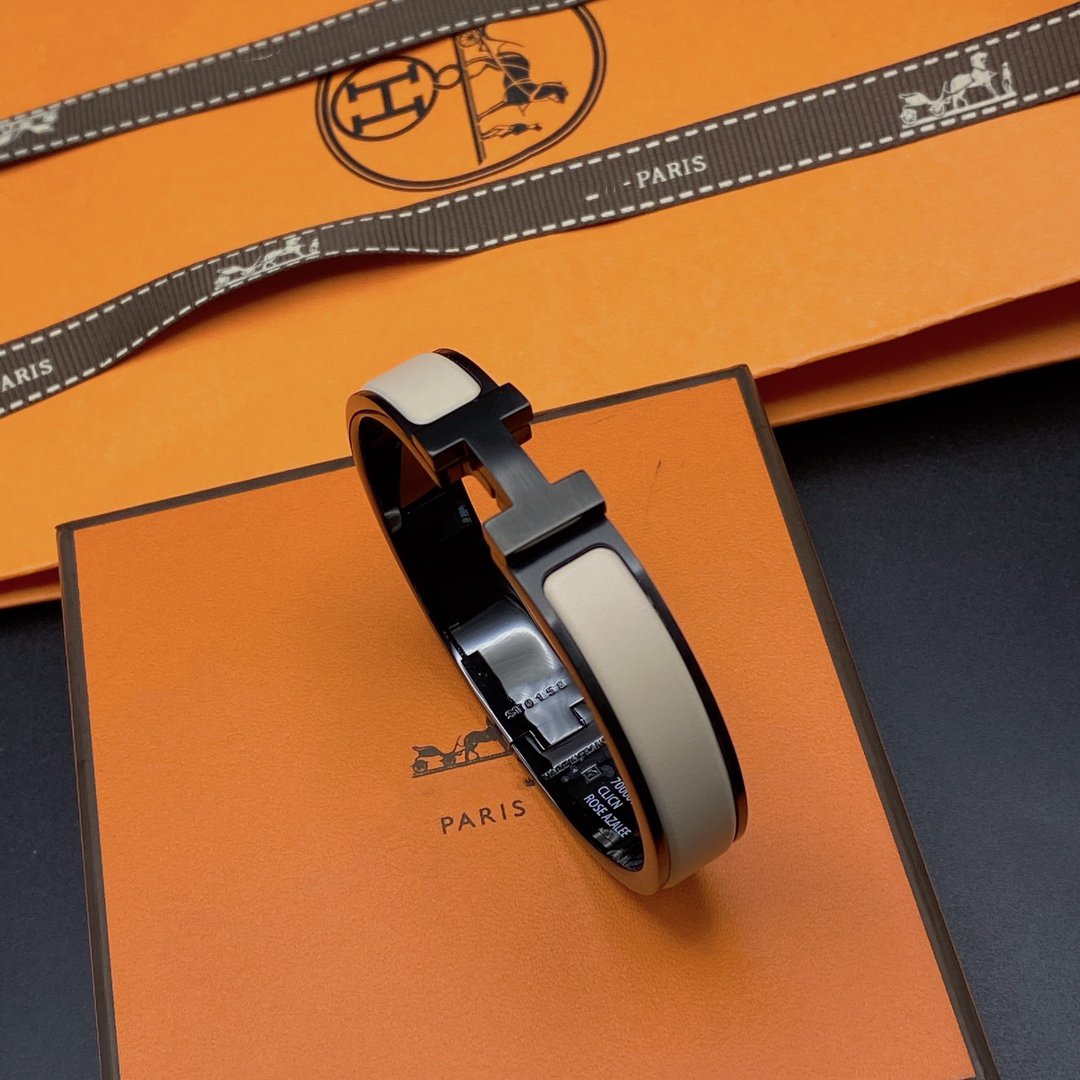 [Violet JW]HM BRACELET 12MM BLACK BEIGE CERAMIC