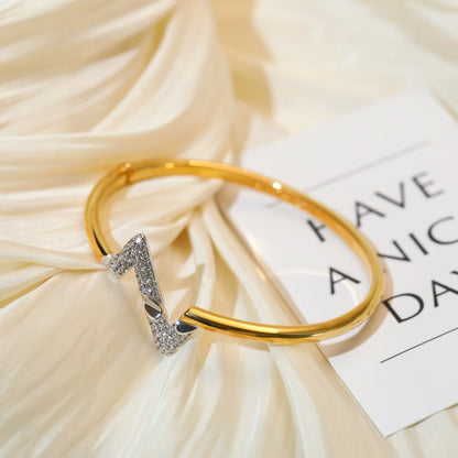 [Violet JW]VOLTE UPSITE DOWN GOLD DIAMOND BRACELET