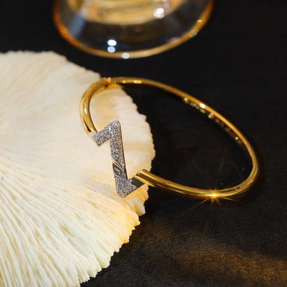 [Violet JW]VOLTE UPSITE DOWN GOLD DIAMOND BRACELET