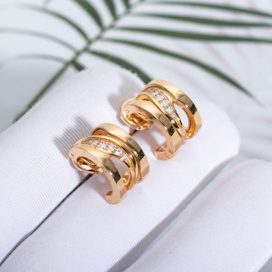 [Violet JW]ZERO 1 PINK GOLD DIAMONDS EARRINGS