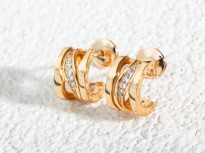 [Violet JW]ZERO 1 PINK GOLD DIAMONDS EARRINGS