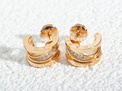 [Violet JW]ZERO 1 PINK GOLD DIAMONDS EARRINGS