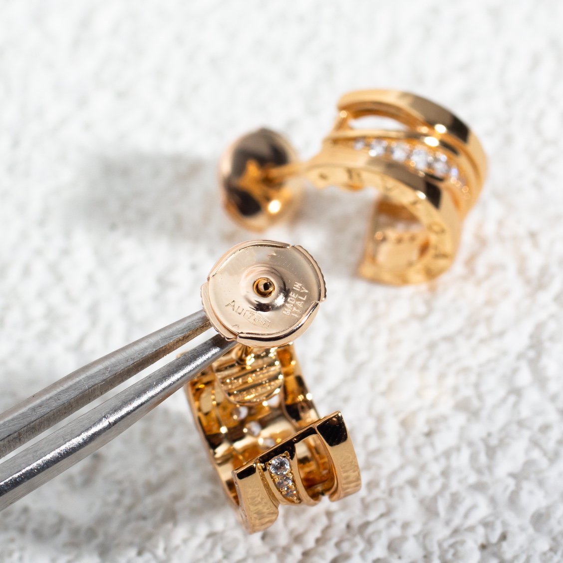 [Violet JW]ZERO 1 PINK GOLD DIAMONDS EARRINGS
